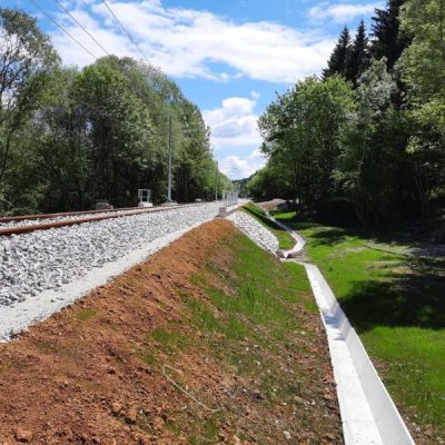 Completed railway project